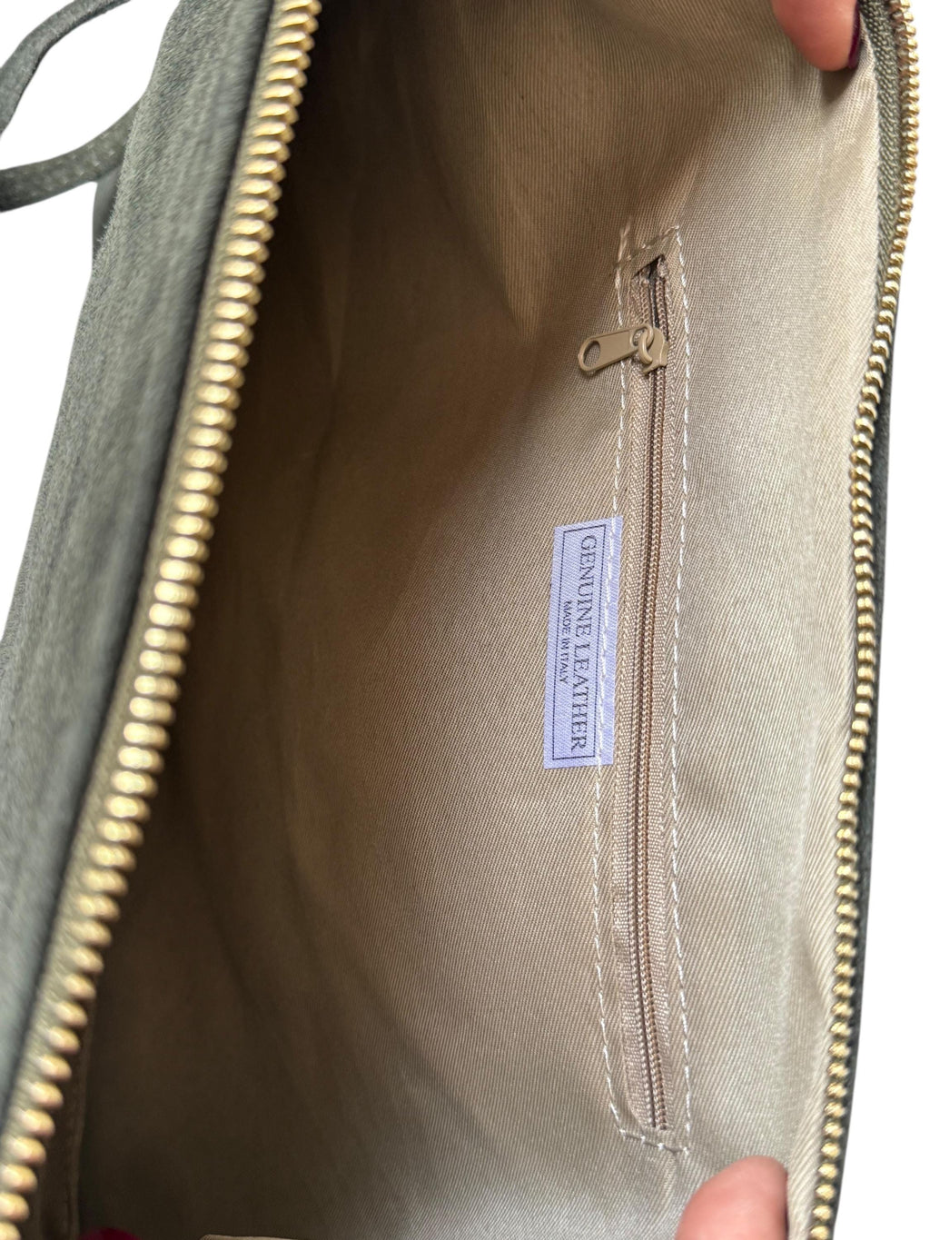 Bolso de hombro estilo hobo de ante suave estilo bohemio