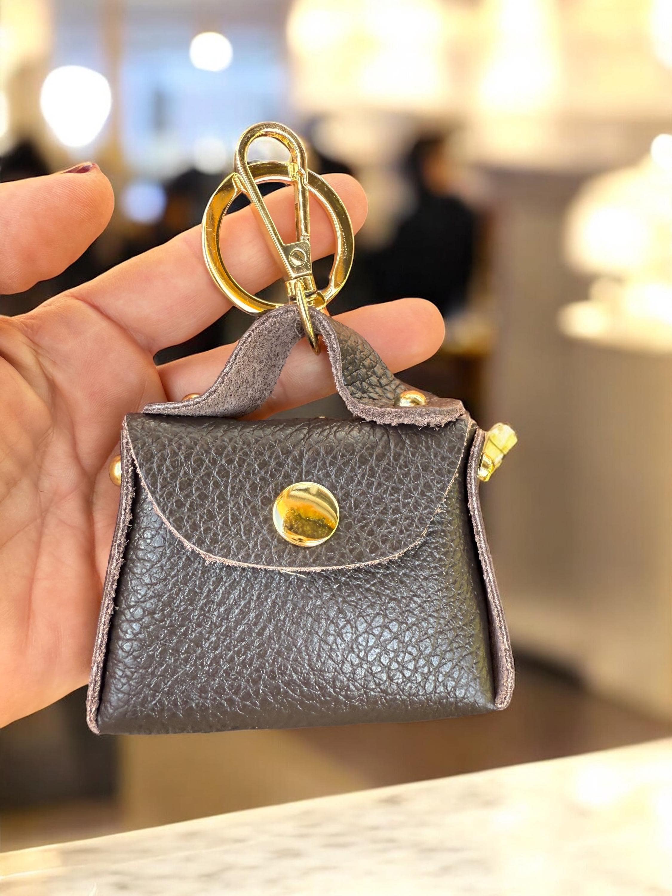 Charm para mini bolso de cuero