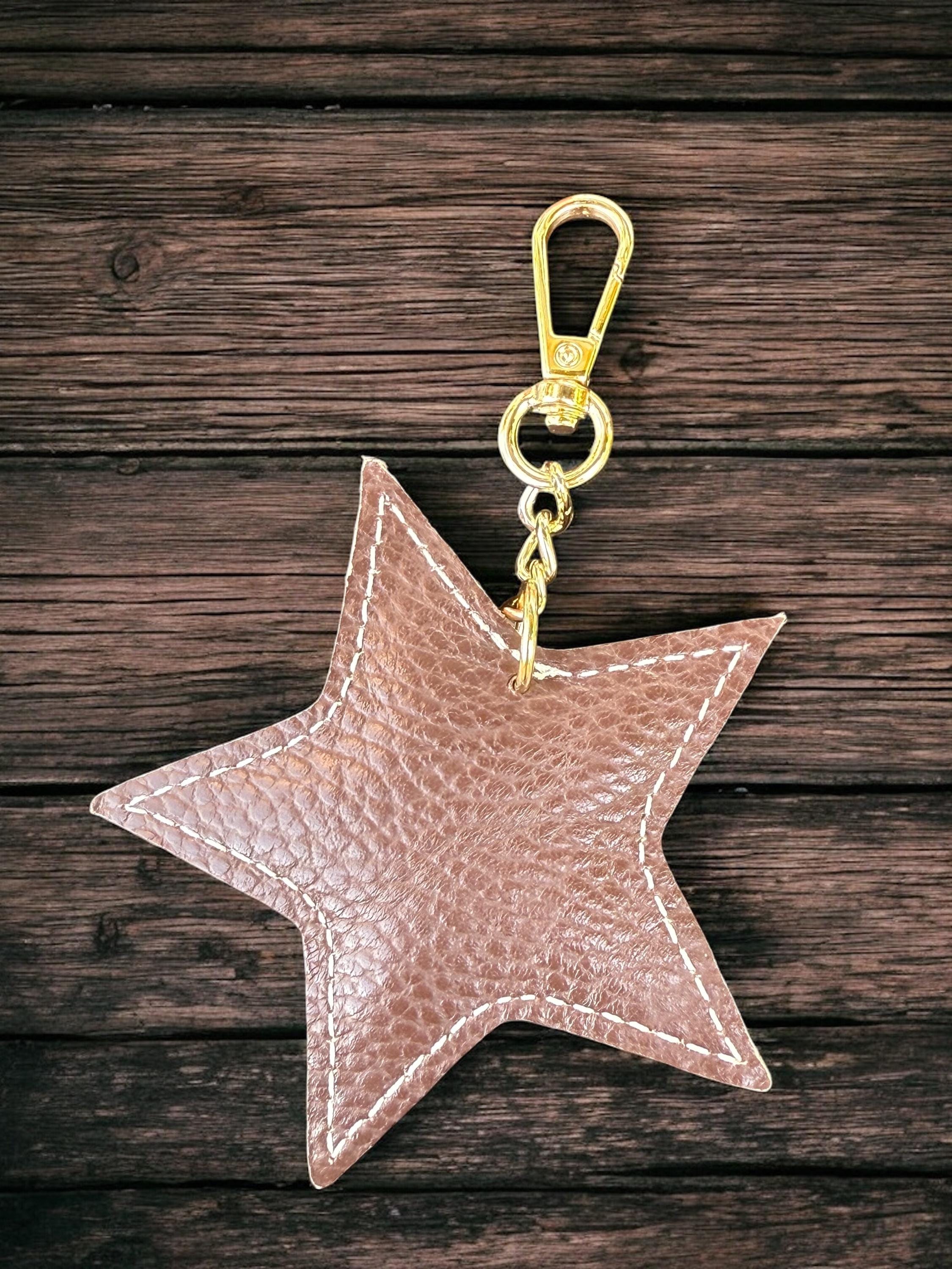 Charm para bolso de cuero con forma de estrella