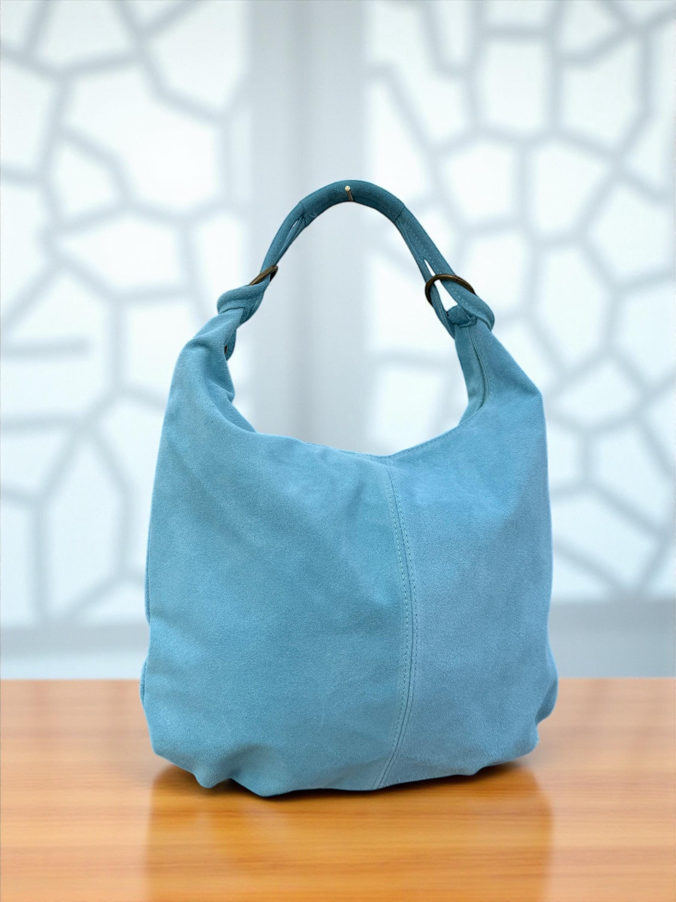 Bolso tote hobo de ante marrón