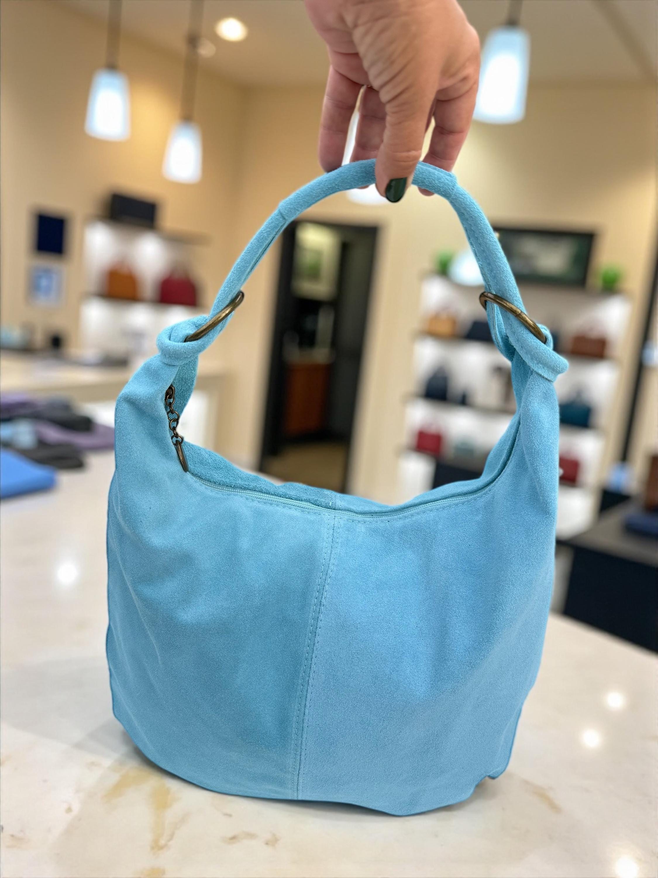 Bolso tote hobo de ante marrón