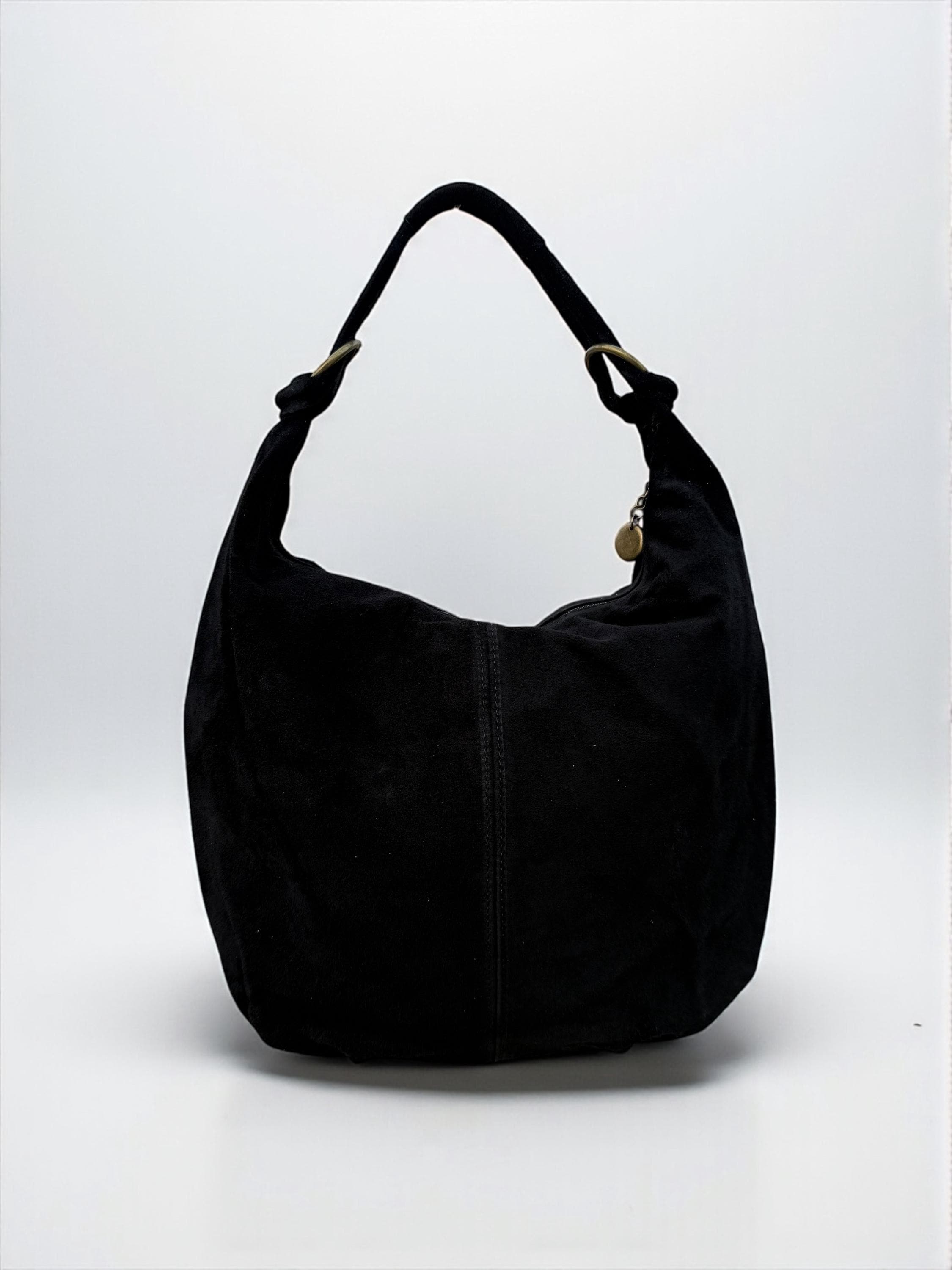 Bolso tote hobo de ante marrón