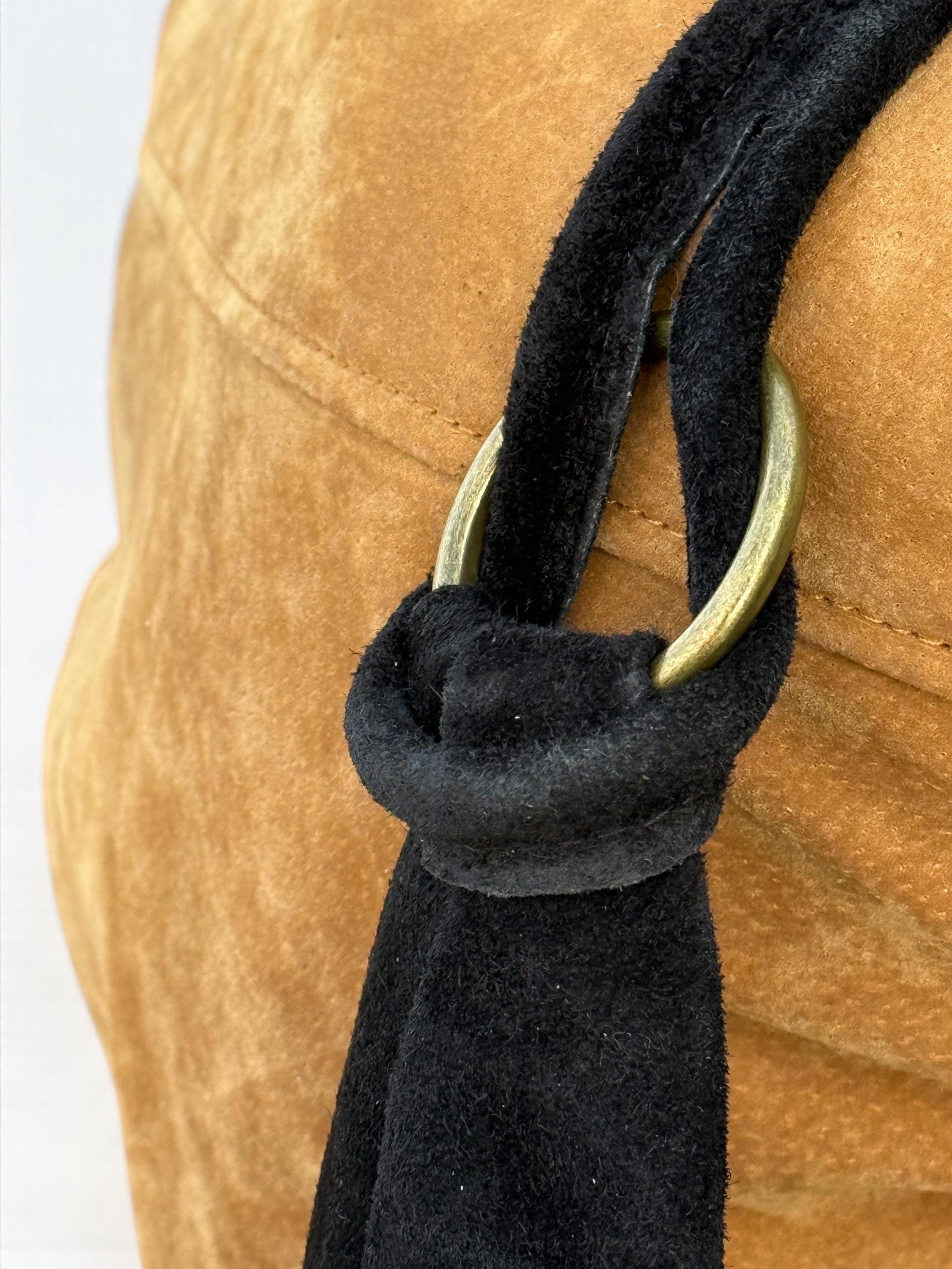 Bolso hobo grande de ante