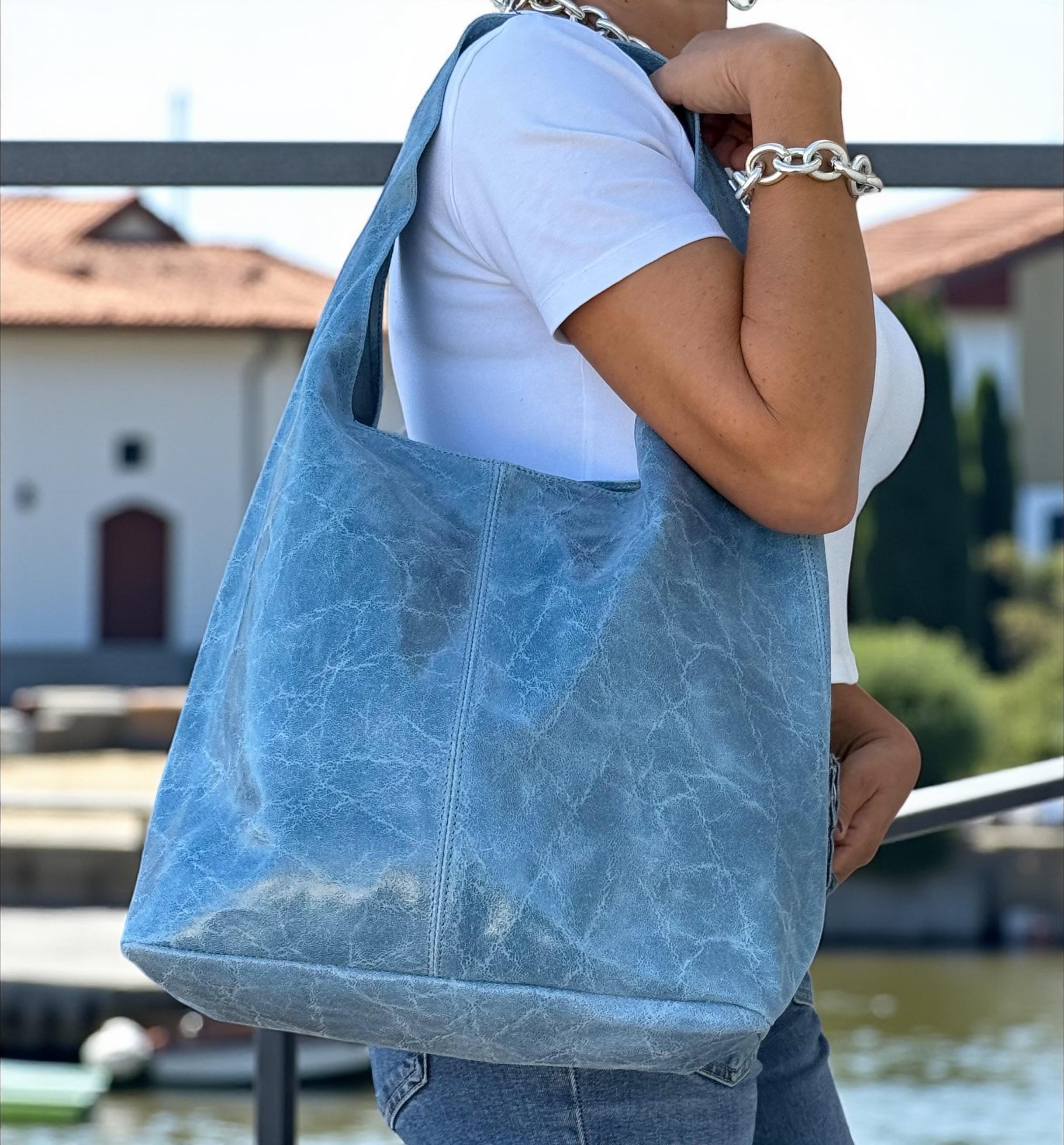 Bolso hobo de cuero holgado