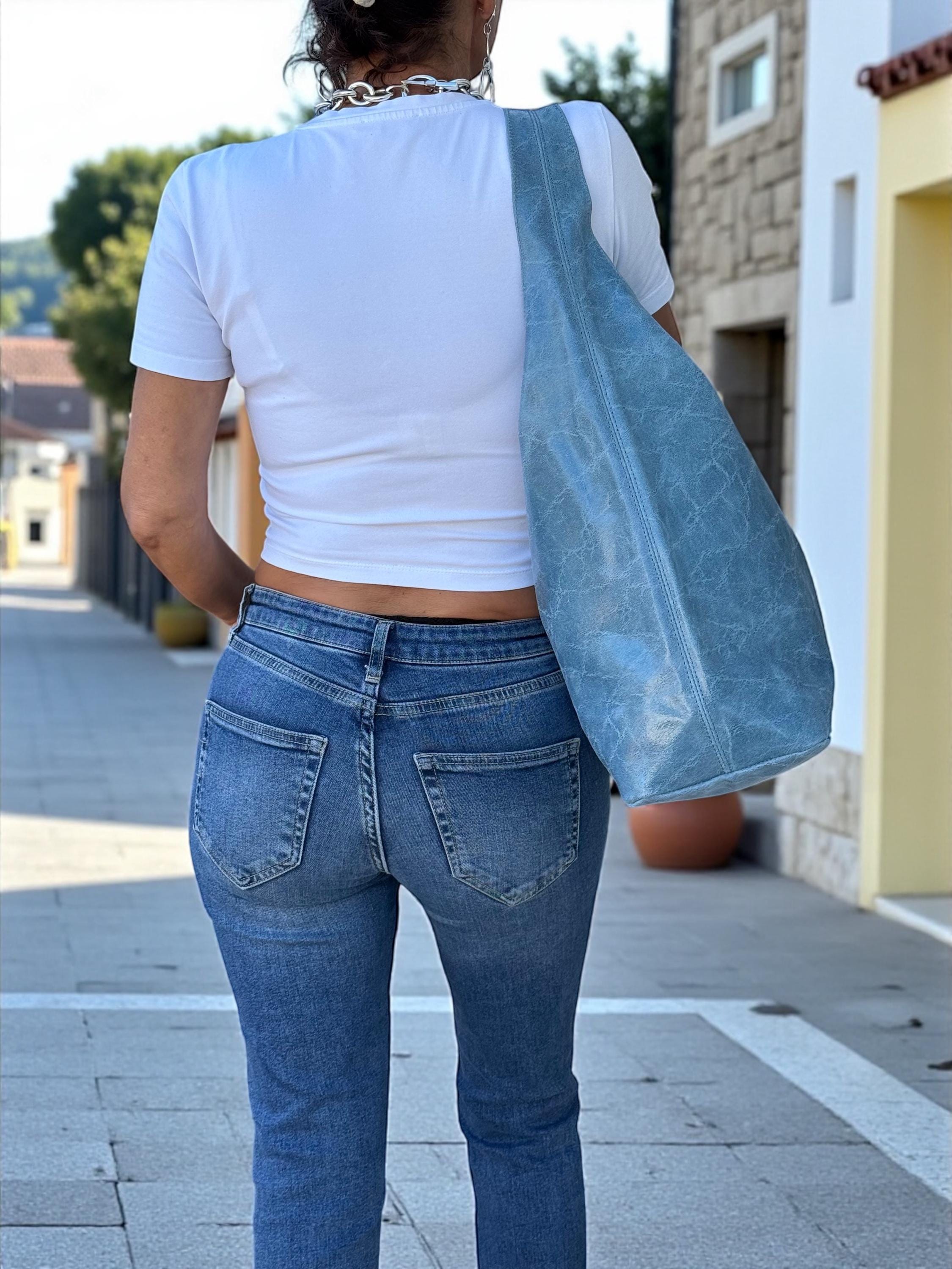 Bolso hobo de cuero holgado