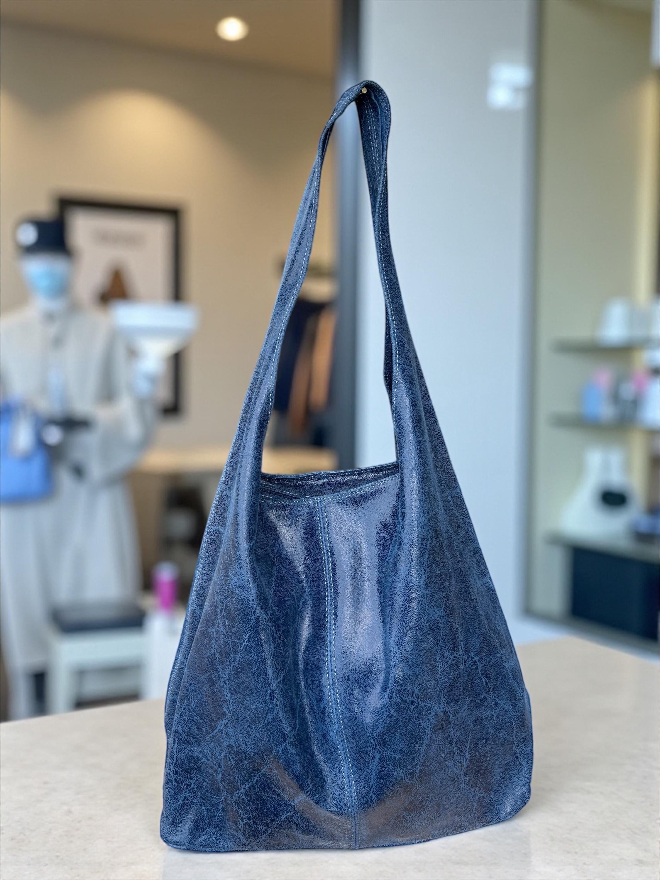 Bolso hobo de cuero holgado